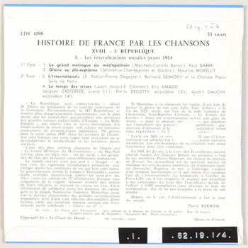 disque 33 tours Le temps des crises MUS1962.19.1-4 Photo