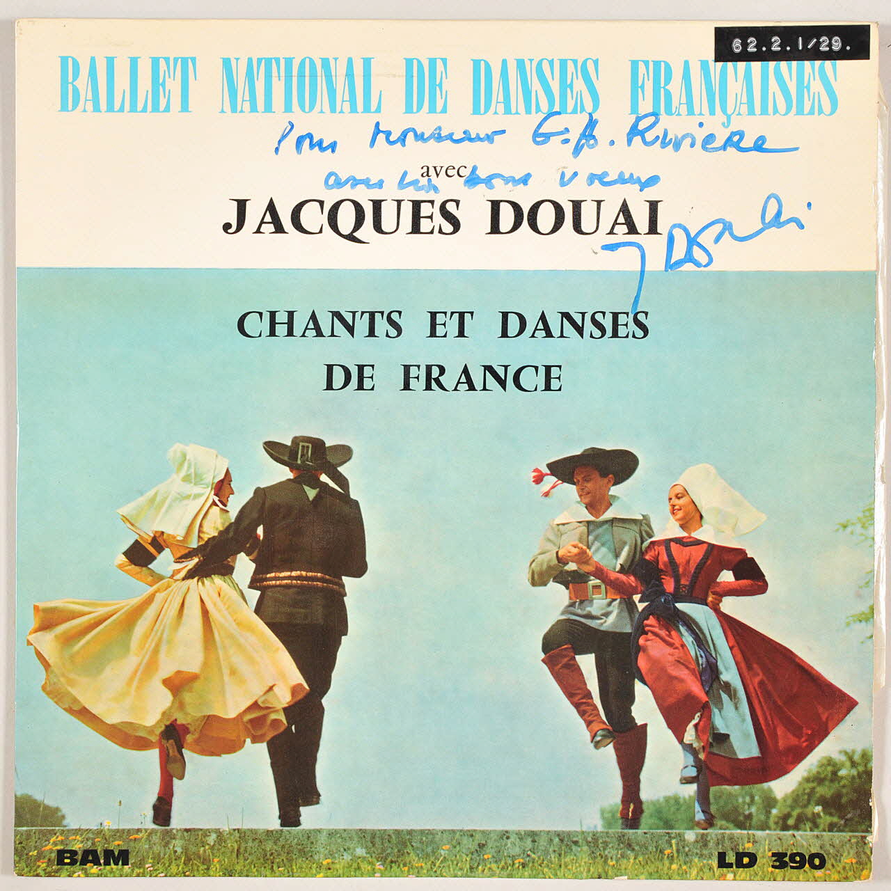 disque 33 tours Chants et danses de France MUS1962.2.1-29 Photo