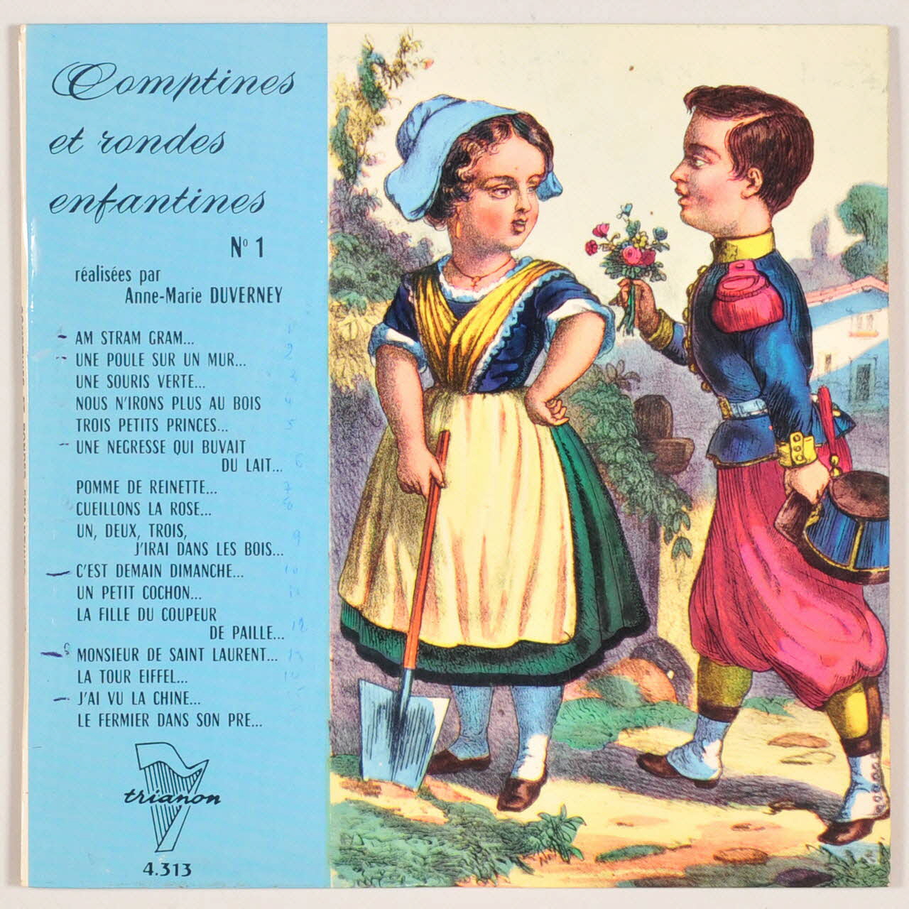 disque 45 tours Comptines et rondes enfantines MUS1963.10.1-16 Photo