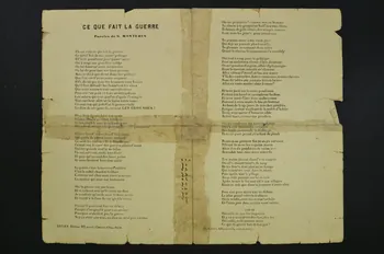 texte Ce que fait la guerre 1966.125.133 Photo Mucem