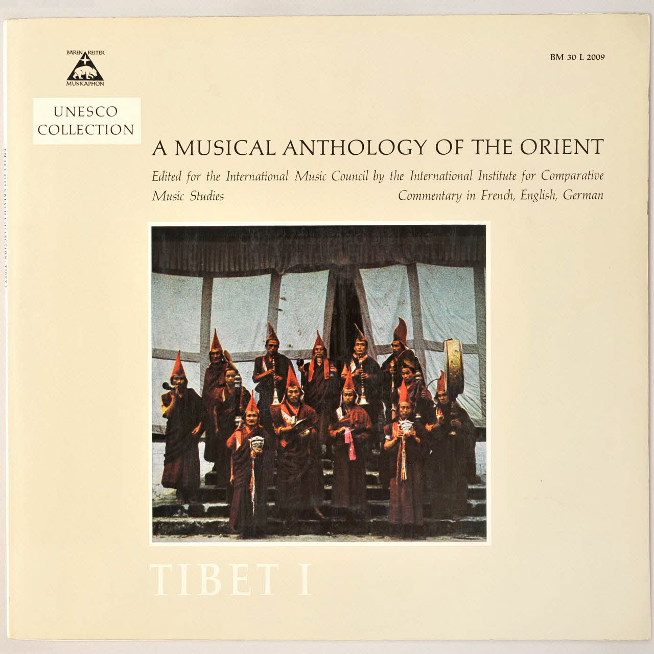 disque 33 tours La musique du bouddhisme tibétain MUS1968.1.54-68 Photo