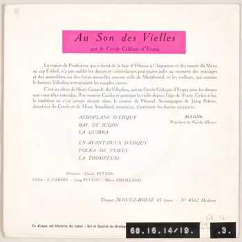 disque 45 tours La trompeuse MUS1968.16.14-19 Photo
