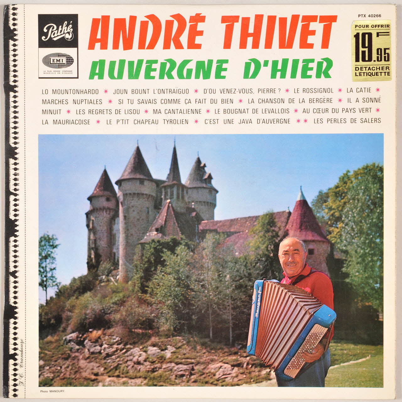 disque 33 tours Auvergne d'hier MUS1968.17.305-321 Photo