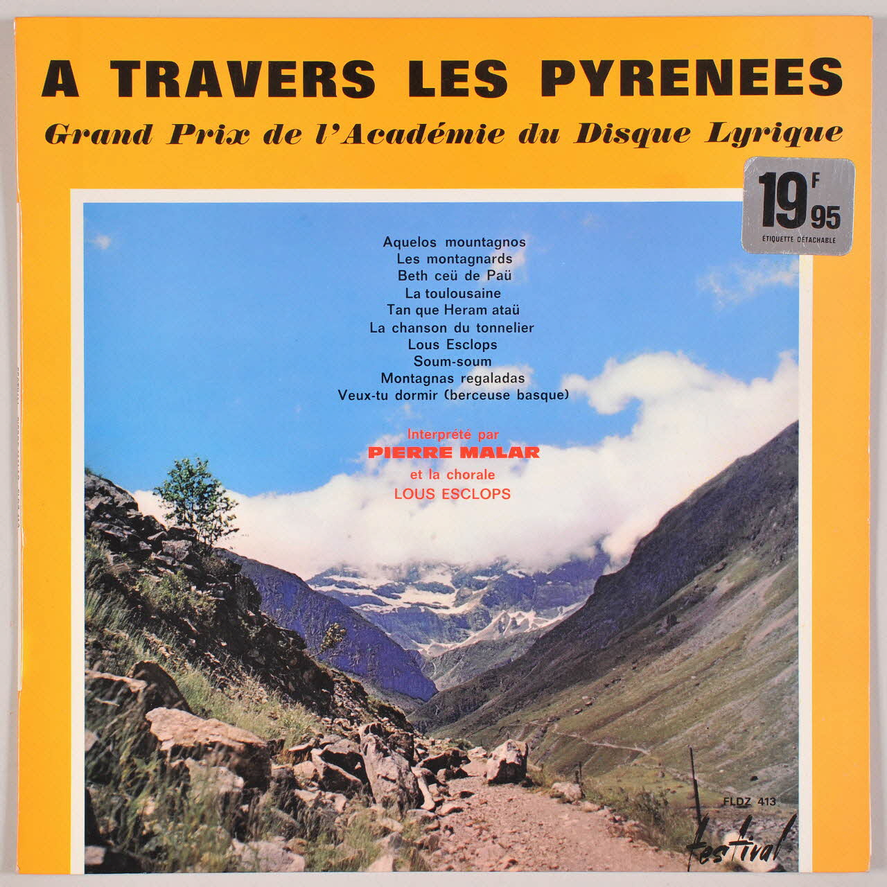 disque 33 tours La chanson du tonnelier MUS1968.31.221-230 Photo