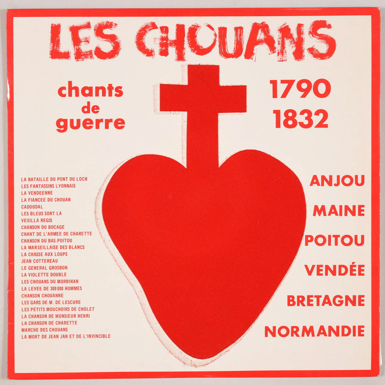 disque 33 tours Les Chouans MUS1968.31.354-374 Photo