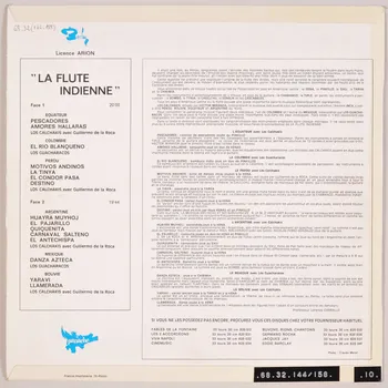 disque 33 tours La flûte indienne MUS1968.32.144-158 Photo