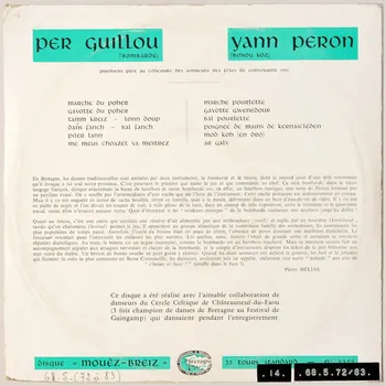 disque 33 tours Piler Lann MUS1968.5.72-83 Photo