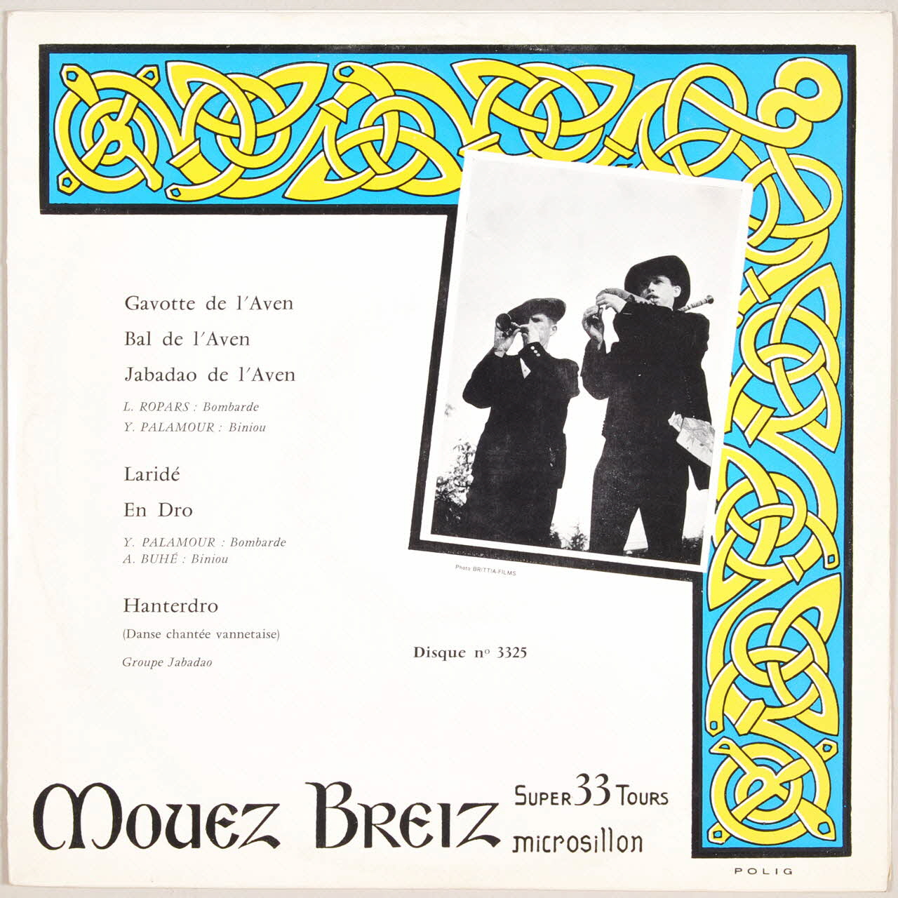 disque 33 tours En dro MUS1968.5.84-89 Photo