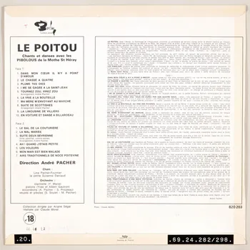 disque 33 tours Le Poitou MUS1969.24.282-298 Photo