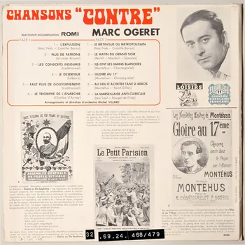 disque 33 tours Le déserteur MUS1969.24.468-479 Photo