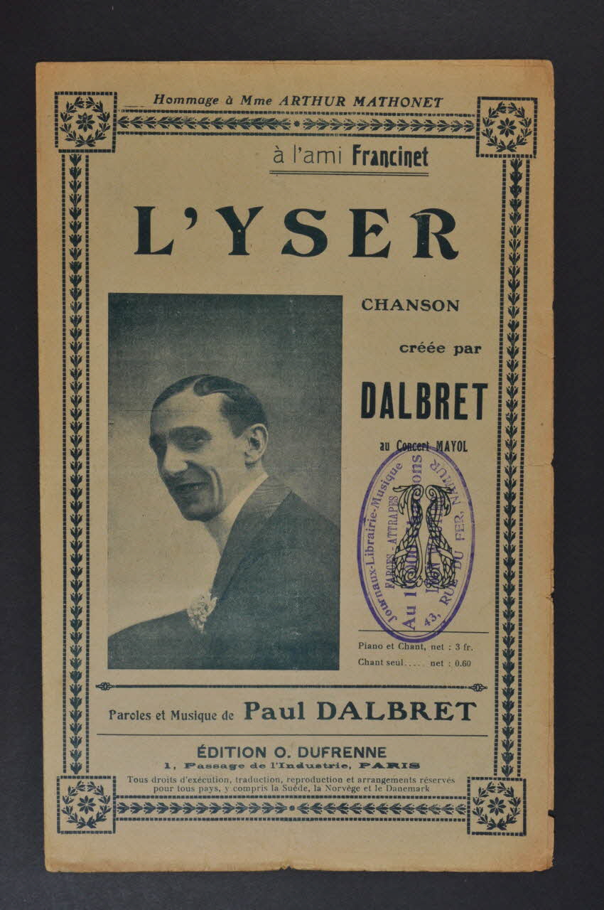 chanson petit format 1966.125.20 Photo Mucem