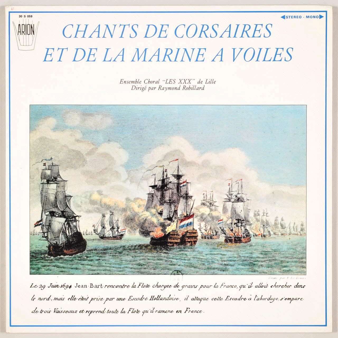disque 33 tours Chants de corsaires et de la marine à voiles MUS1969.24.652-667 Photo