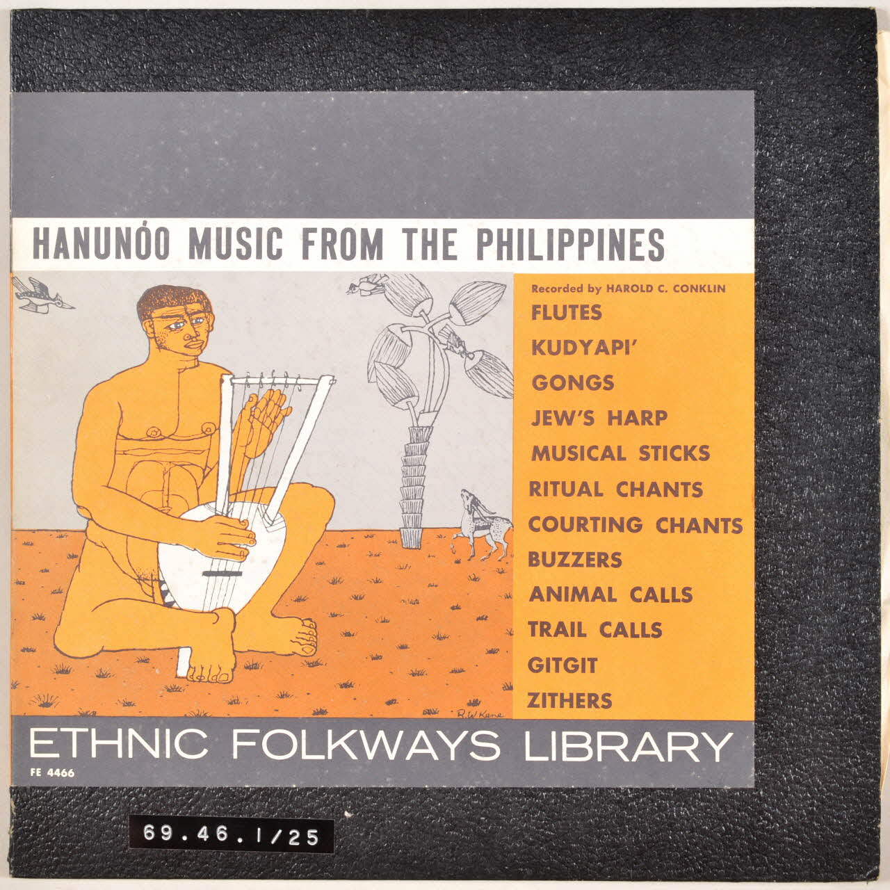disque 33 tours Hanunoo music from the Philippines MUS1969.46.1-25 Photo