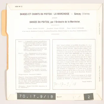 disque 45 tours La marchoise MUS1970.17.9-18 Photo