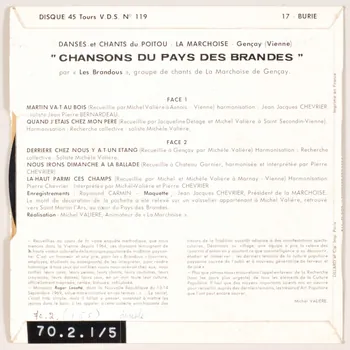 disque 45 tours Nous irons dimanche à la ballade MUS1970.2.1-5 Photo