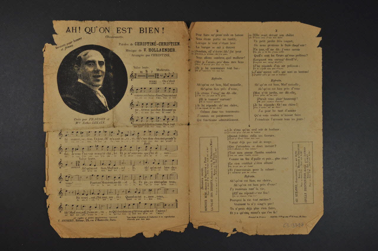 chanson petit format 1965.138.97 Photo Mucem