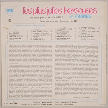 disque 30 tours Les plus jolies berceuses de France MUS1972.42.1-20 Photo