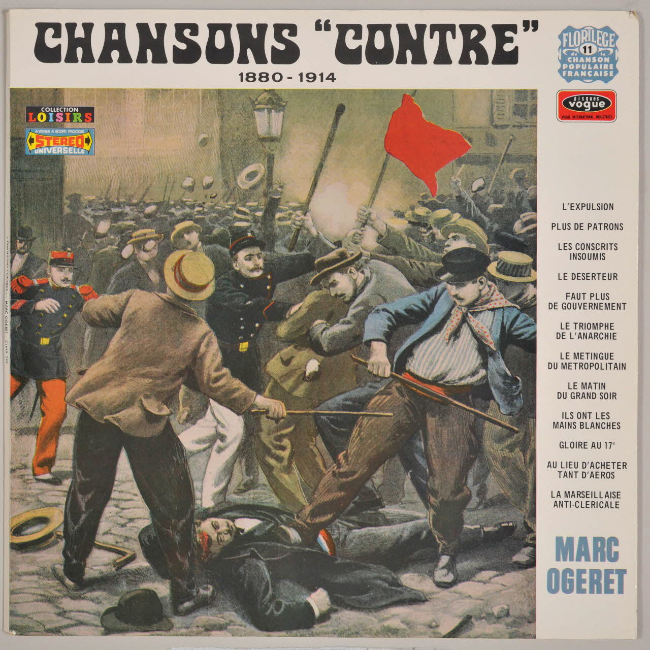 disque 33 tours Chansons contre 1880-1914 MUS1972.42.162-173 Photo