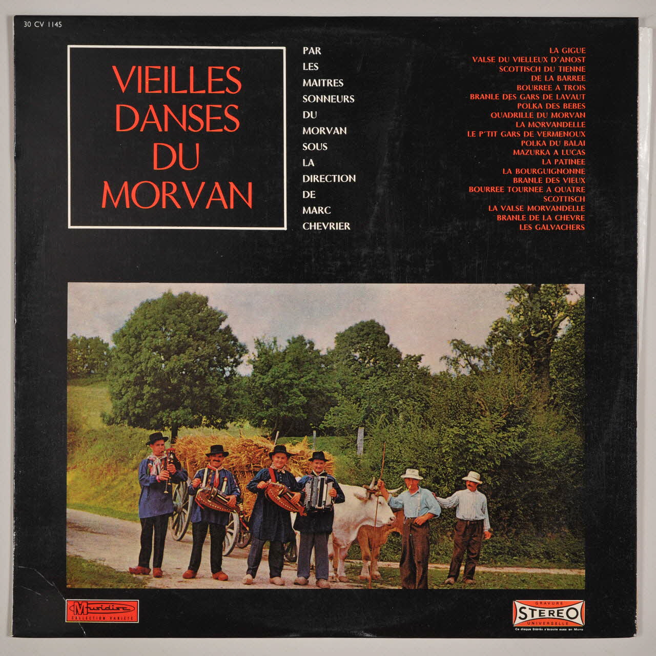 disque 33 tours Vieilles danses du Morvan MUS1972.42.280-298 Photo