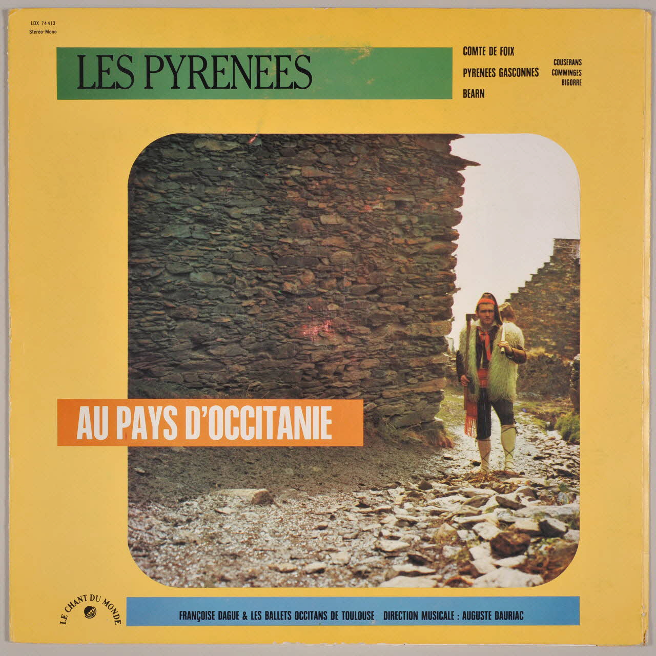 disque 33 tours Les Pyrénées au pays d'Occitanie MUS1972.42.313-328 Photo