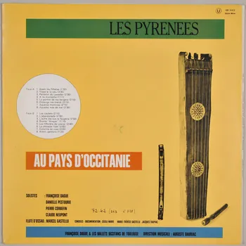 disque 33 tours Les Pyrénées au pays d'Occitanie MUS1972.42.313-328 Photo