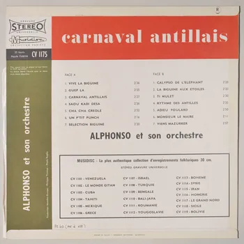 disque 33 tours Carnaval antillais MUS1972.43.115-128 Photo