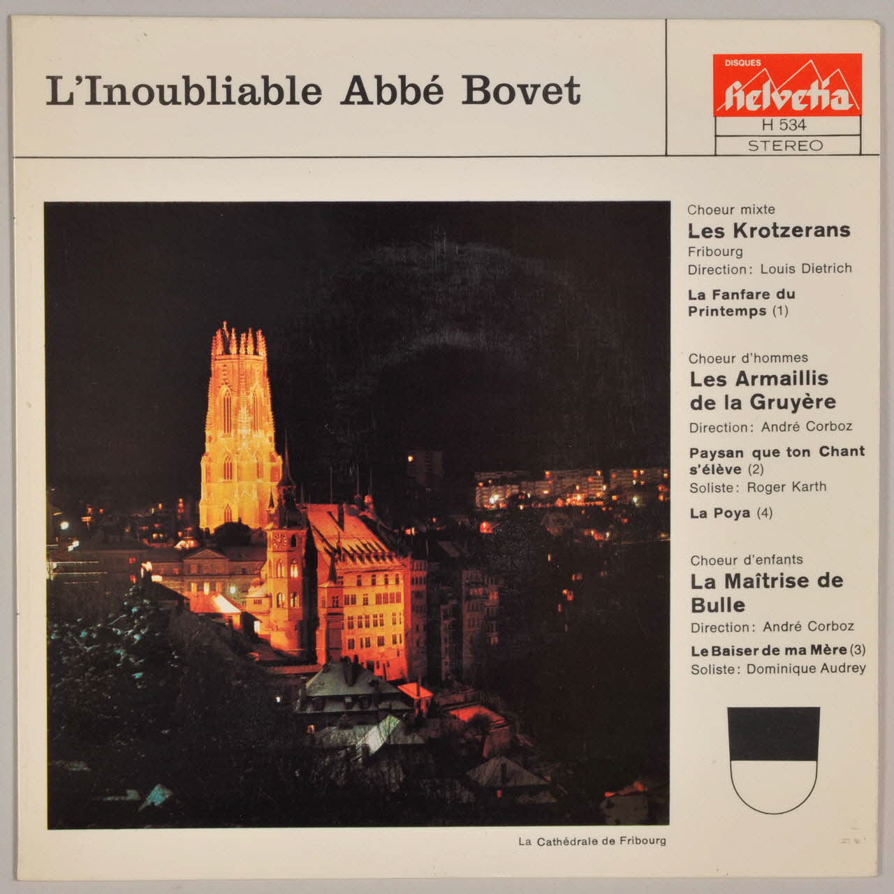 disque 45 tours L'inoubliable abbé Bovet MUS1972.52.49-52 Photo