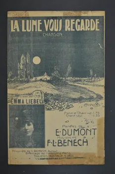 Ferdinand Louis Bénech ; Ernest Dumont ; Emma Liébel chanson petit format 1914 1965.139.10  Photo Mucem