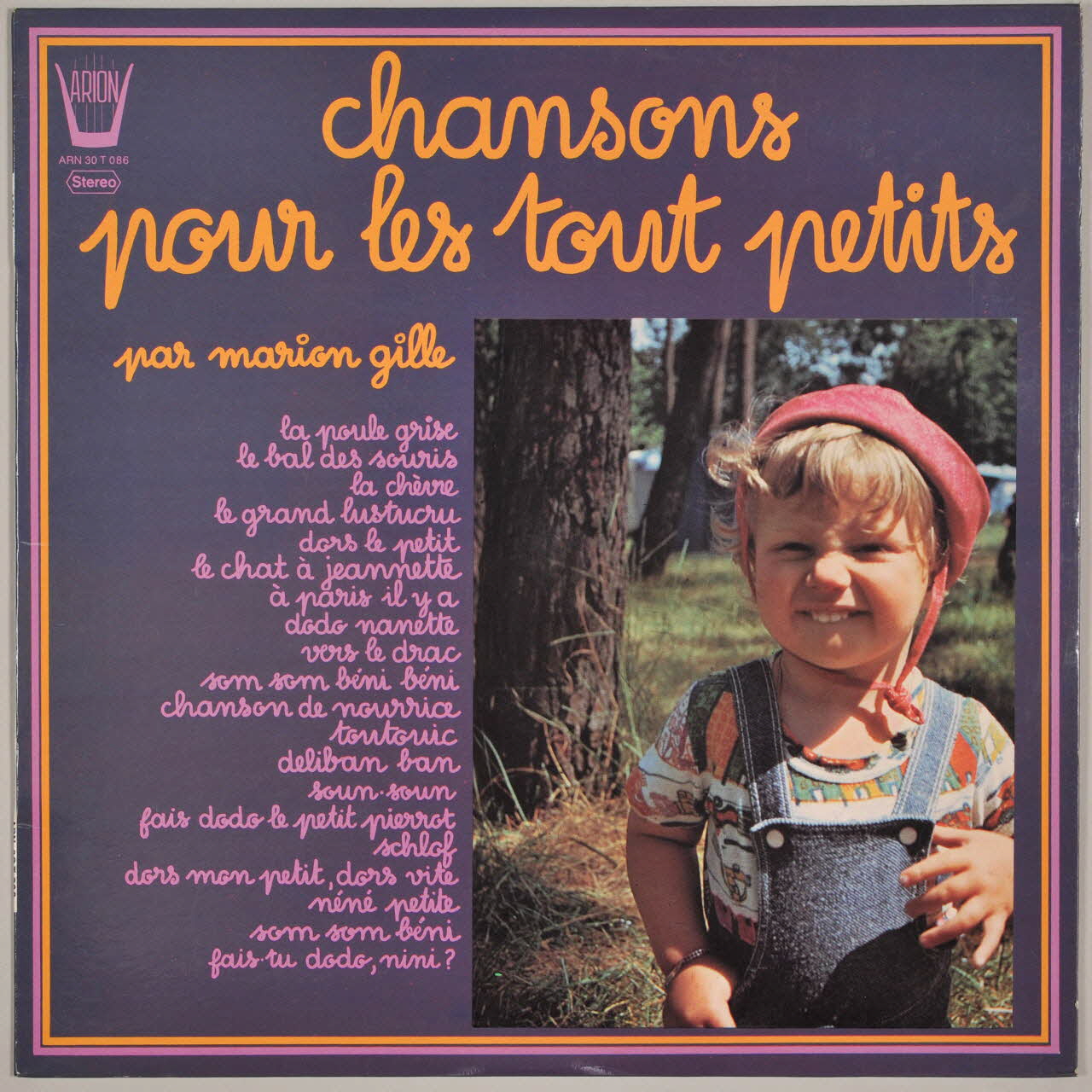 disque 33 tours Chansons pour les tout-petits MUS1975.12.241-260 Photo