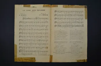 Ferdinand Louis Bénech ; Ernest Dumont ; Emma Liébel chanson petit format 1914 1965.139.10 Photo Mucem