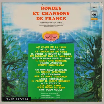 disque 33 tours Rondes et chansons de France MUS1975.12.297-314 Photo