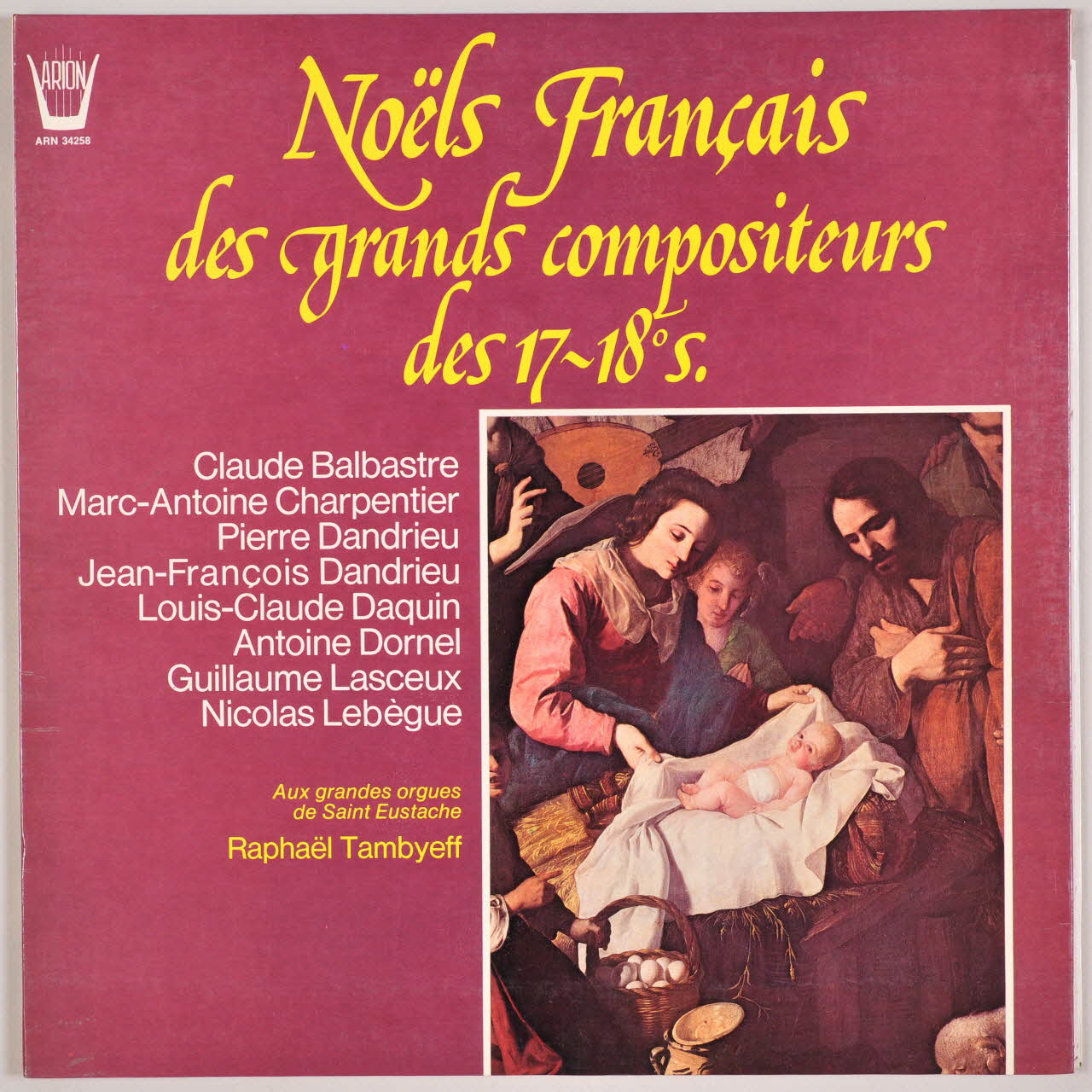 disque 33 tours Noëls français des grands compositeurs des 17è et 18è siècles MUS1975.17.294-306 Photo