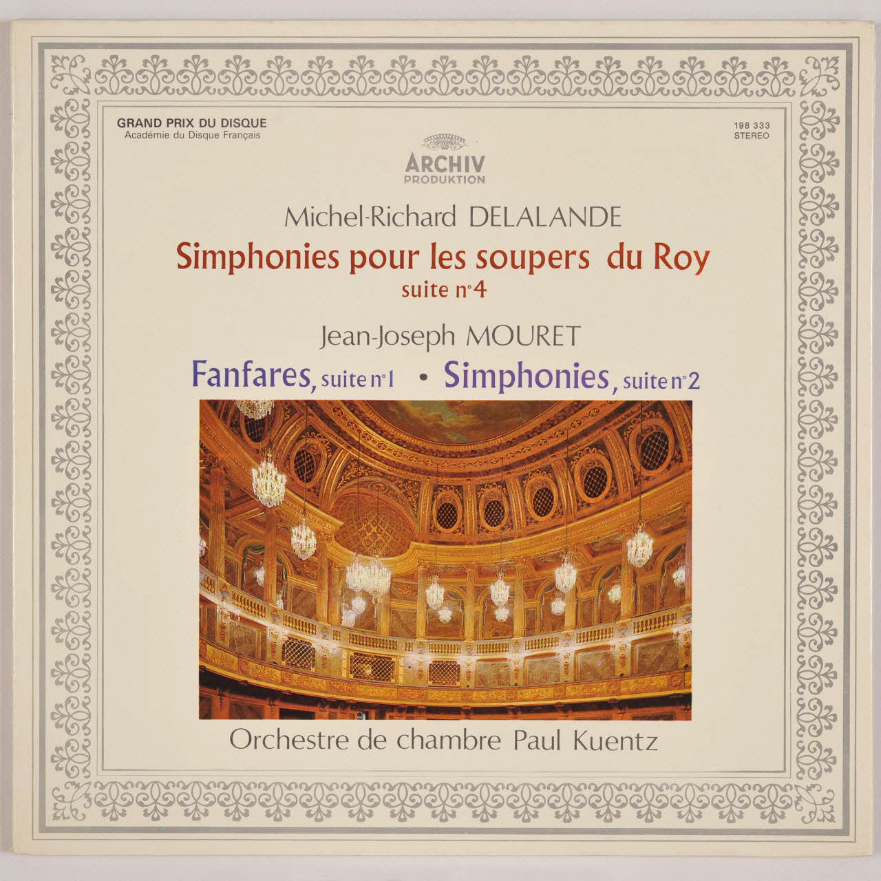 disque 33 tours Simphonies pour les soupers du Roy MUS1975.17.307-311 Photo