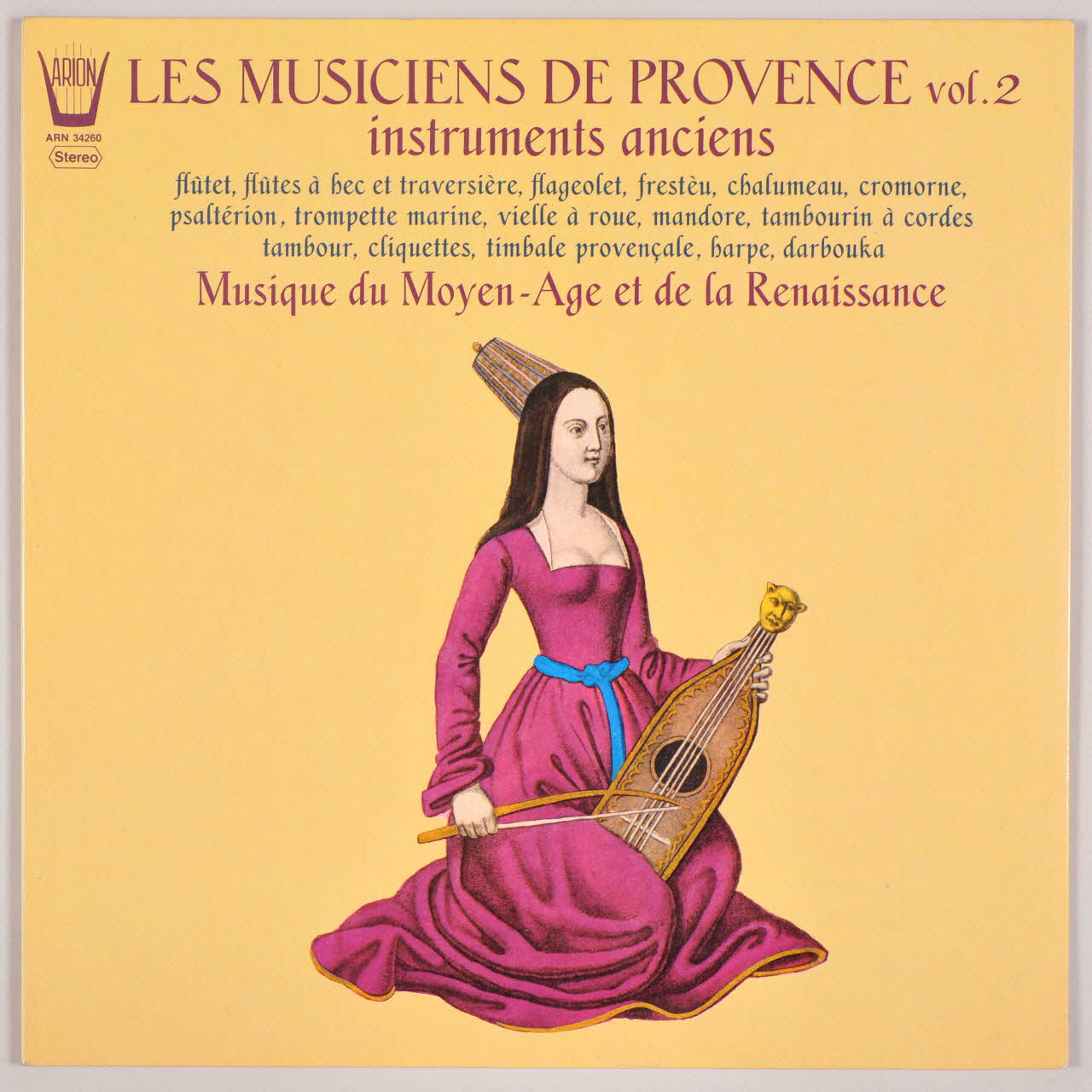 disque 33 tours Les musiciens de Provence MUS1975.17.42-67 Photo