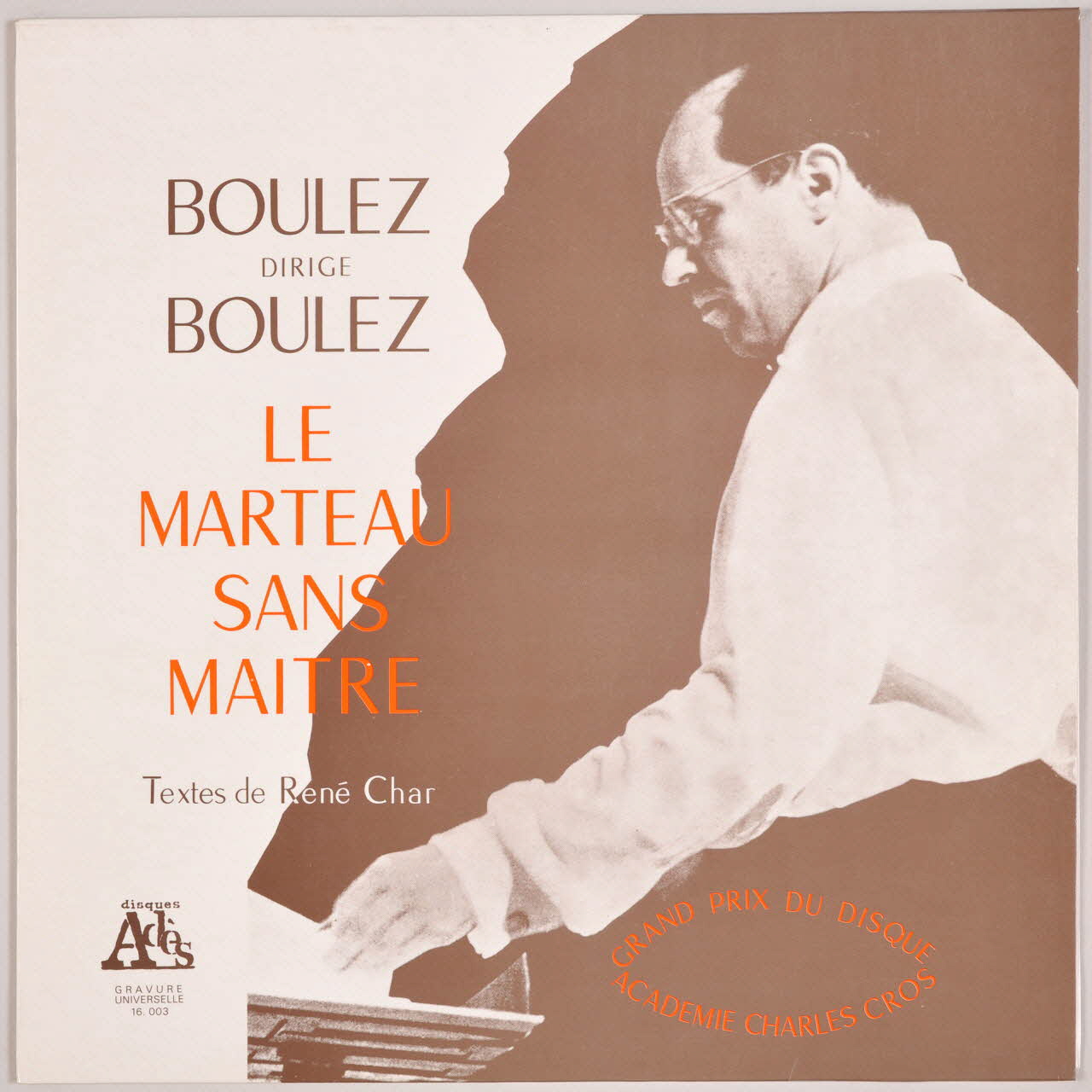 disque 33 tours Le marteau sans maître MUS1975.17.71-79 Photo