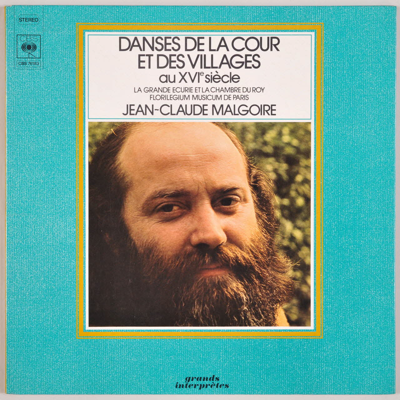 disque 33 tours Danses de la cour et des villages au 16è siècle MUS1975.17.90-111 Photo