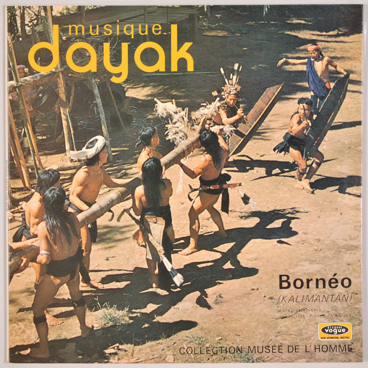 disque 33 tours Musique Dayak de Bornéo MUS1978.3.32-42 Photo