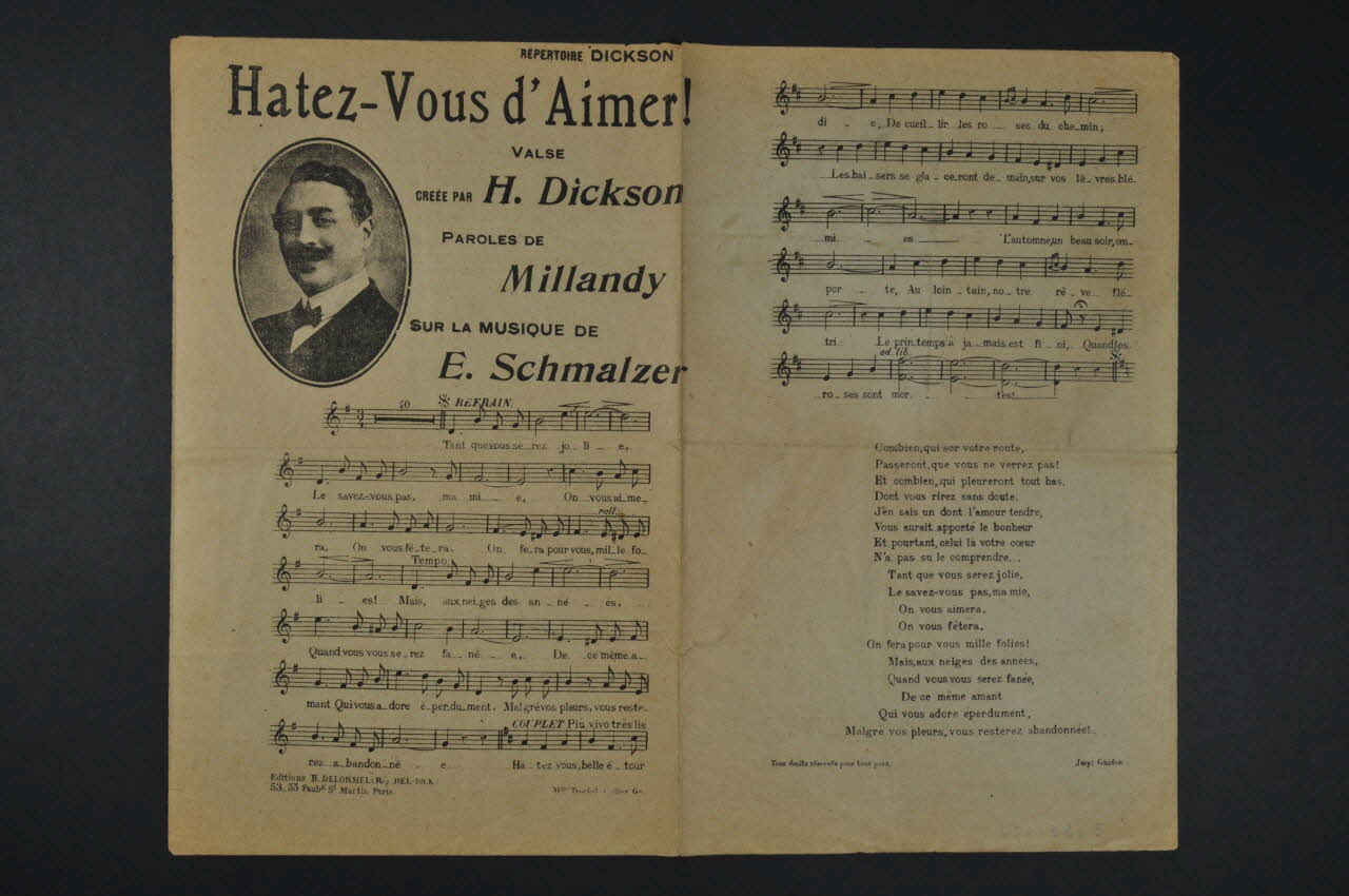 chanson petit format 1965.139.5 Photo Mucem