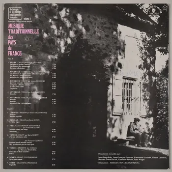 disque 33 tours Musique traditionnelle des pays de France MUS1978.9.48-73  Photo