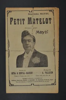 Roger Myra ; Albert Valsien ; Marcel Bertal ; Louis Maubon ; Félix Mayol ; Bloch chanson petit format Île-de-France, France 1917 1966.125.31  Photo Mucem