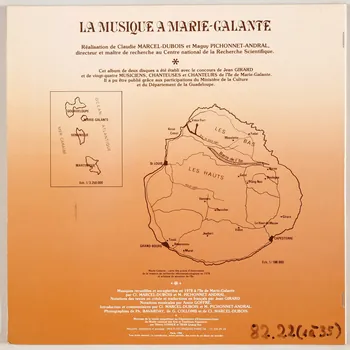 disque 33 tours La musique à Marie-Galante MUS1982.22.1-35  Photo