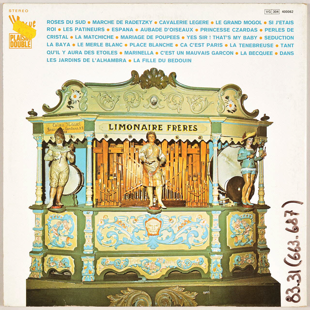 disque 33 tours La ronde des chevaux de bois MUS1983.31.663-687 Photo