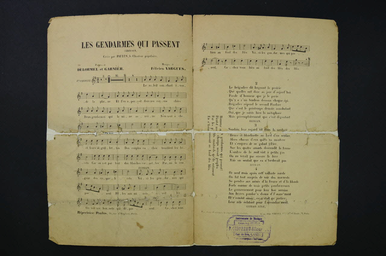 chanson petit format 1966.125.40 Photo Mucem