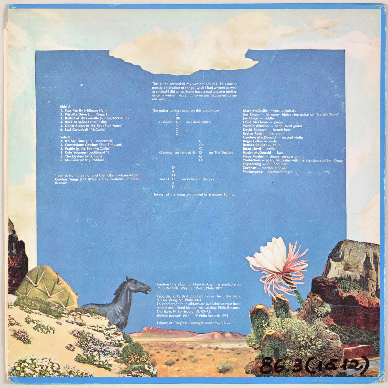 disque 33 tours Prairie in the sky MUS1986.3.1-12  Photo