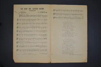 Ferdinand Louis Bénech ; Romain Desmoulins ; Dona ; La Criolla chanson petit format 1912 1966.125.45 Photo Mucem