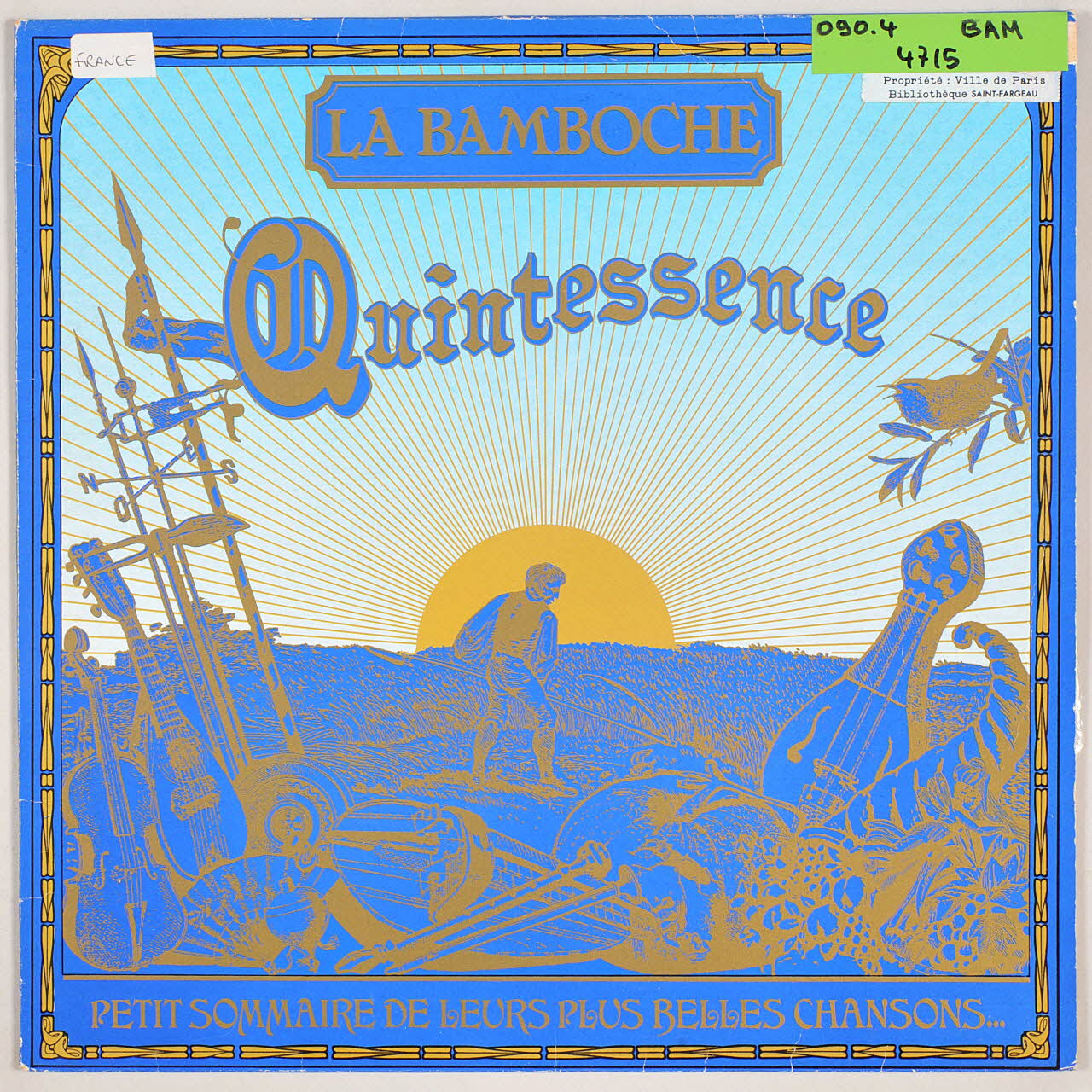 disque 33 tours Pas d'été du costaud de Subligny MUS1995.1.13.1-15 Photo