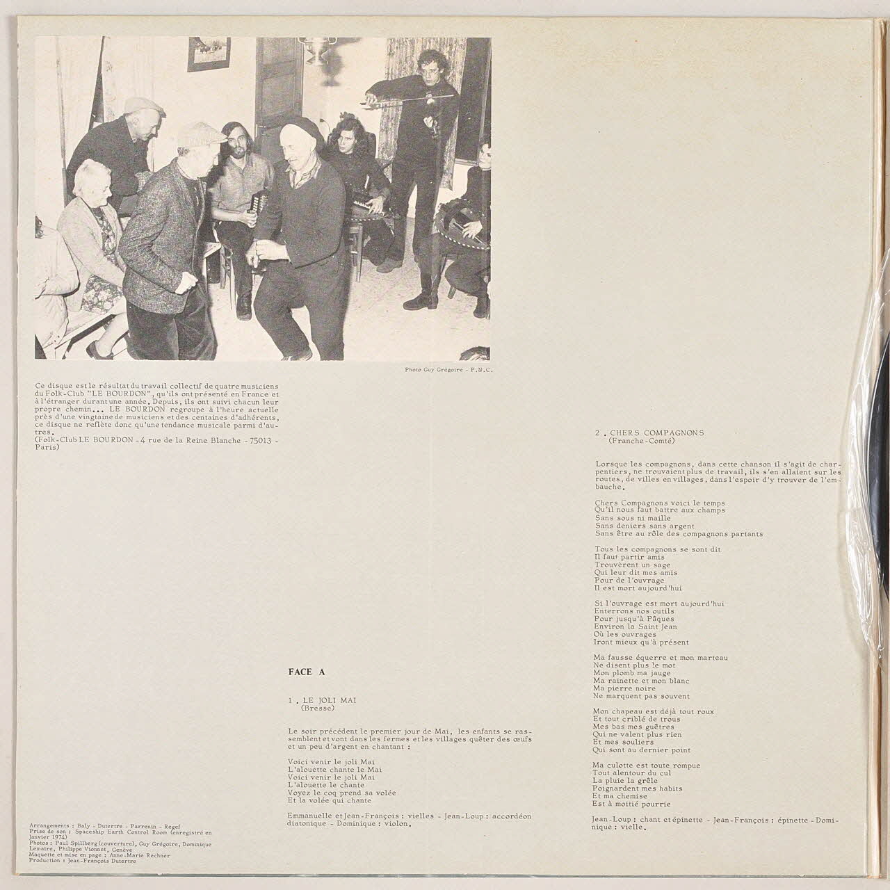 disque 33 tours La jolie vigne MUS1995.1.17.1-11 Photo