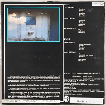 disque 33 tours Vièlaires de las Lanas MUS1995.1.57.1-25  Photo