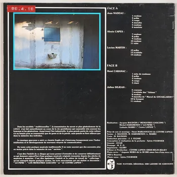 disque 33 tours Vièlaires de las Lanas MUS1998.4.18  Photo