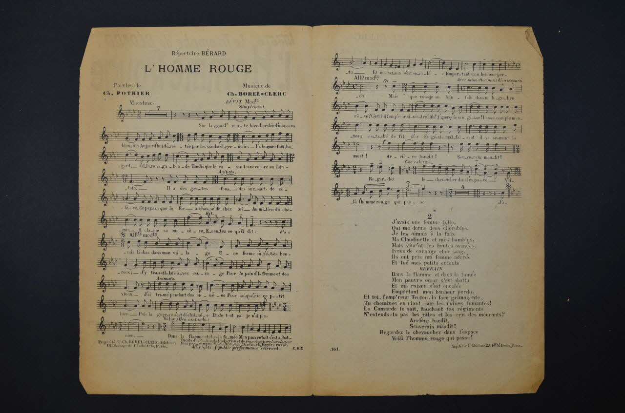 chanson petit format 1966.125.5  Photo Mucem